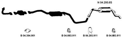 Eberspacher 042113 Глушник вихлопних газів кінцевий Eberspacher 042113 Глушник вихлопних газів кінцевий