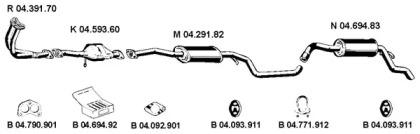 Eberspacher 042217 Schalldaempfer Eberspacher 042217 Schalldaempfer