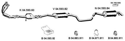 Eberspacher 042264 Глушник вихлопних газів кінцевий