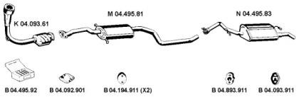 Eberspacher 042268 Schalldaempfer Eberspacher 042268 Schalldaempfer