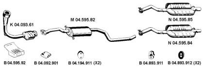Eberspacher 042270 Глушник вихлопних газів кінцевий