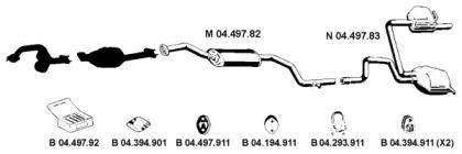 Eberspacher 042300 Глушник вихлопних газів кінцевий