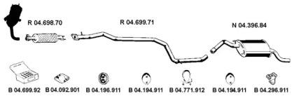 Eberspacher 042367 Глушитель выхлопных газов конечный