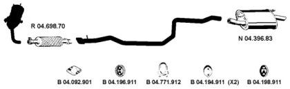 Eberspacher 042368 Глушник вихлопних газів кінцевий Eberspacher 042368 Глушник вихлопних газів кінцевий