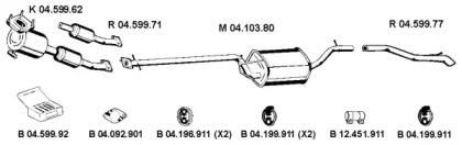Eberspacher 042393 Schalldaempfer Eberspacher 042393 Schalldaempfer