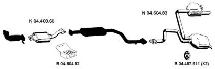 Eberspacher 042402 Глушник вихлопних газів кінцевий Eberspacher 042402 Глушник вихлопних газів кінцевий