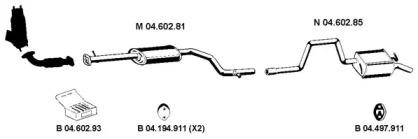 Eberspacher 042404 Muffler assy front