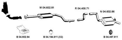 Eberspacher 042405 Глушник вихлопних газів кінцевий Eberspacher 042405 Глушник вихлопних газів кінцевий