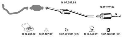 Eberspacher 072028 Muffler assy front