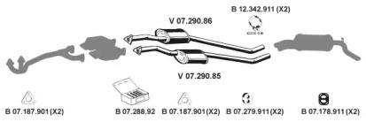 Eberspacher 072056 Глушник вихлопних газів кінцевий