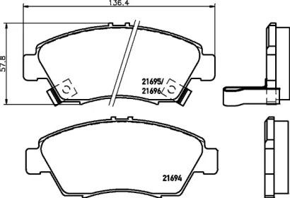 Mintex MDB1610 Brake pads Mintex MDB1610 Brake pads