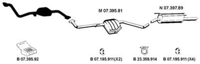 Eberspacher 072119 Глушник вихлопних газів кінцевий Eberspacher 072119 Глушник вихлопних газів кінцевий