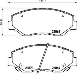 Mintex MDB2265 Brake pads Mintex MDB2265 Brake pads