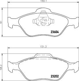 Mintex MDB2314 Brake pads Mintex MDB2314 Brake pads
