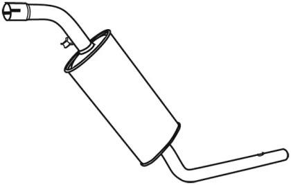 Fonos 616688 Muffler assy front