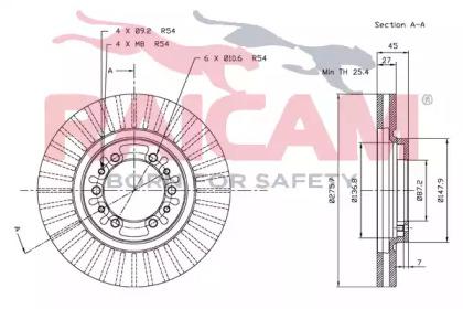 Raicam RD00344 Brake disc Raicam RD00344 Brake disc