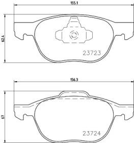 Hella 8DB 355 027-881 Brake pads Hella 8DB 355 027-881 Brake pads