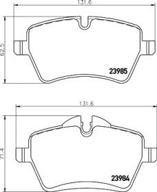 Hella 8DB 355 026-131 Brake pads