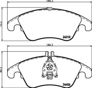 Hella 8DB 355 012-621 Brake pads Hella 8DB 355 012-621 Brake pads