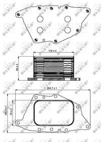 Wilmink Group WG1720028 Радіатор масляний Wilmink Group WG1720028 Радіатор масляний