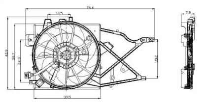 Wilmink Group WG1720118 Fan and motor assy