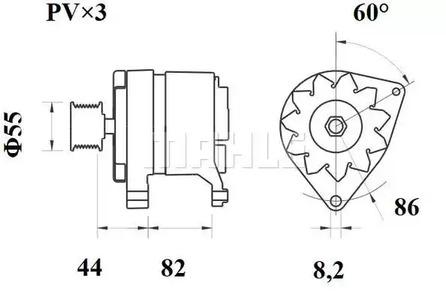 Mahle Original MG 428 Alternator assy Mahle Original MG 428 Alternator assy