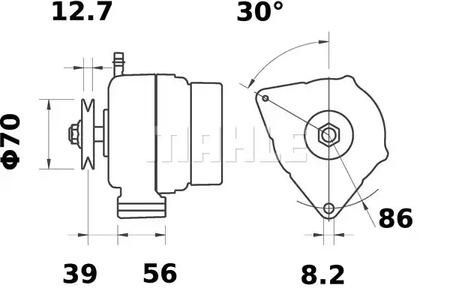 Mahle Original MG 439 Генератор Mahle Original MG 439 Генератор