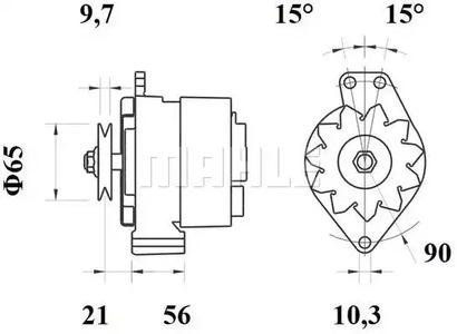 Mahle Original MG 44 Alternator assy Mahle Original MG 44 Alternator assy