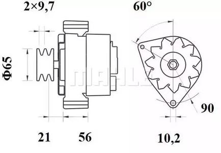 Mahle Original MG 518 Alternator assy Mahle Original MG 518 Alternator assy