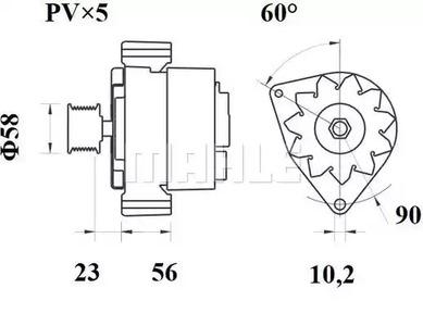 Mahle Original MG 519 Генератор Mahle Original MG 519 Генератор