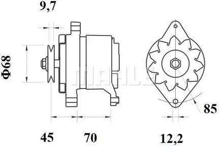 Mahle Original MG 520 Alternator assy