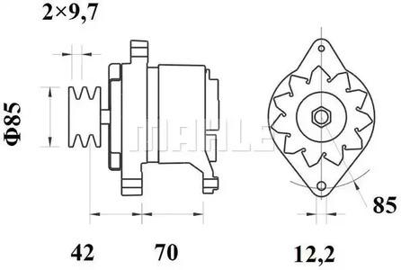 Mahle Original MG 524 Alternator assy Mahle Original MG 524 Alternator assy