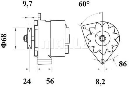 Mahle Original MG 528 Alternator assy Mahle Original MG 528 Alternator assy
