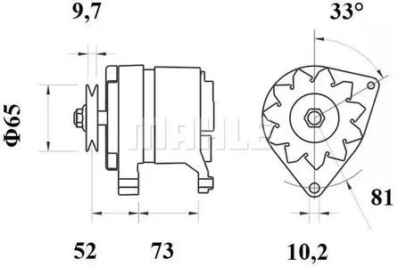 Mahle Original MG 535 Alternator assy Mahle Original MG 535 Alternator assy