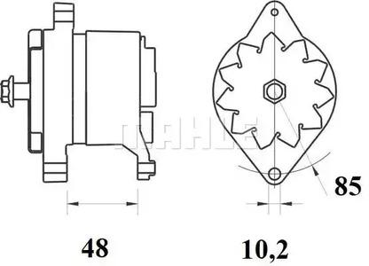Mahle Original MG 581 Alternator assy Mahle Original MG 581 Alternator assy
