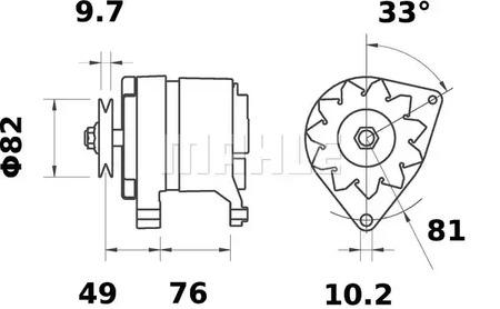 Mahle Original MG 599 Alternator assy