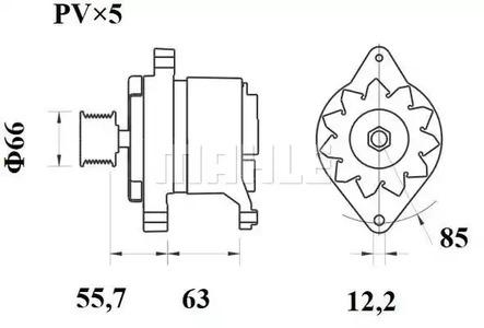 Mahle Original MG 601 Alternator assy Mahle Original MG 601 Alternator assy