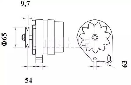 Mahle Original MG 608 Alternator assy Mahle Original MG 608 Alternator assy
