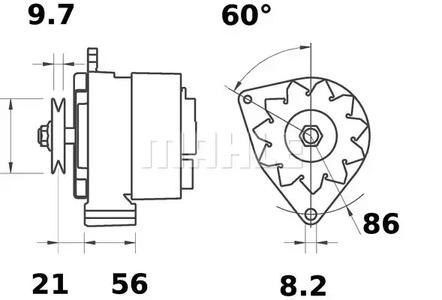 Mahle Original MG 652 Alternator assy