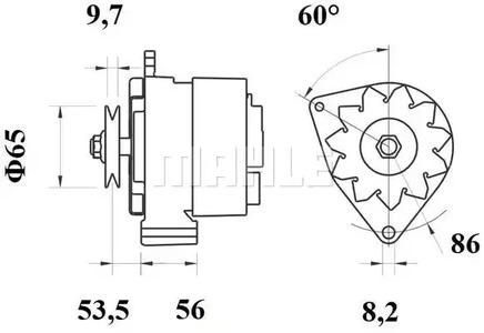 Mahle Original MG 661 Alternator assy Mahle Original MG 661 Alternator assy