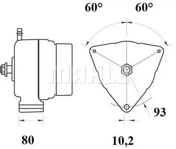 Mahle Original MG 709 Alternator assy Mahle Original MG 709 Alternator assy