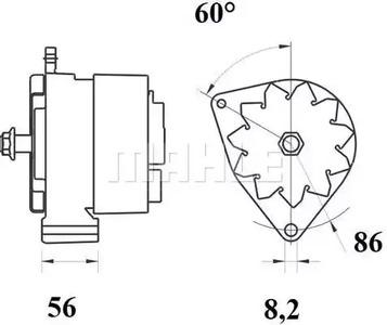 Mahle Original MG 717 Alternator assy Mahle Original MG 717 Alternator assy