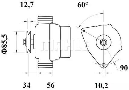 Mahle Original MG 829 Alternator assy Mahle Original MG 829 Alternator assy