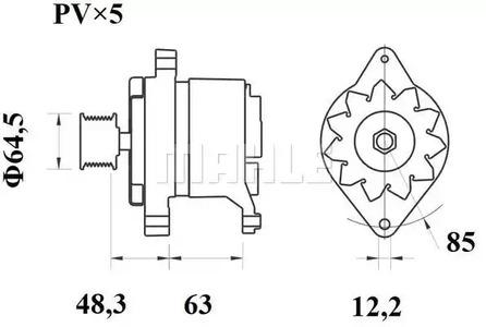 Mahle Original MG 99 Генератор Mahle Original MG 99 Генератор