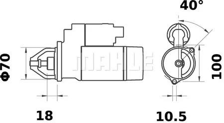 Mahle Original MS 136 Starter Mahle Original MS 136 Starter