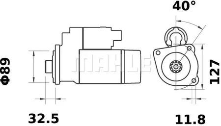 Mahle Original MS 147 Starter Mahle Original MS 147 Starter