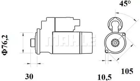 Mahle Original MS 160 Starter