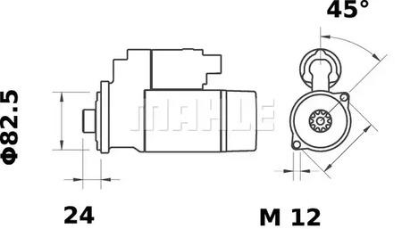 Mahle Original MS 23 Стартер Mahle Original MS 23 Стартер