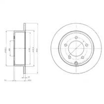 Delphi BG4179 Brake disc Delphi BG4179 Brake disc
