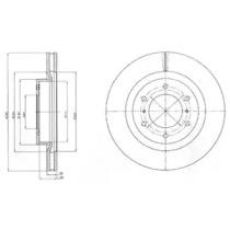 Delphi BG4228 Диск тормозной Delphi BG4228 Диск тормозной